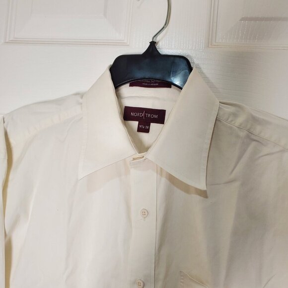 Nordstrom Classic 2 X 2 Pinpoint Men's Dress Shirt 100% Cotton 16.5 - 36 - Picture 5 of 9